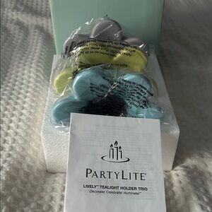 PartyLite Colorful Lively Tealight Holder Set
